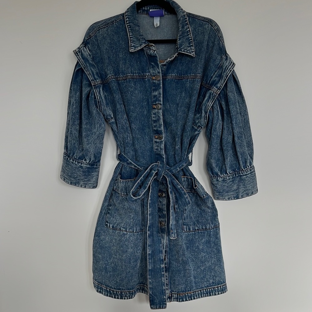 Future collective size 16 denim dress/jacket/shirt.